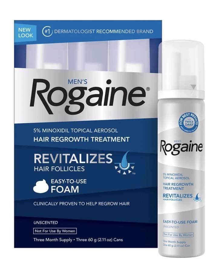 ROGAINE FOAM 5% - EM ESPUMA - ( 3 MESES ) - ENVIO EM IMEDIATO ESTOQUE NO BRASIL