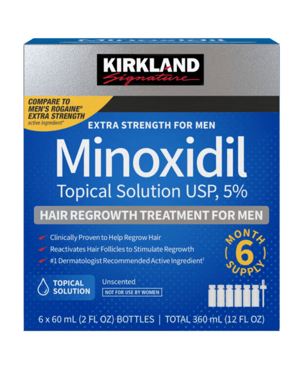 Minoxidil, Tratamento Capilar (Barba e Cabelo), 60ml, Kirkland