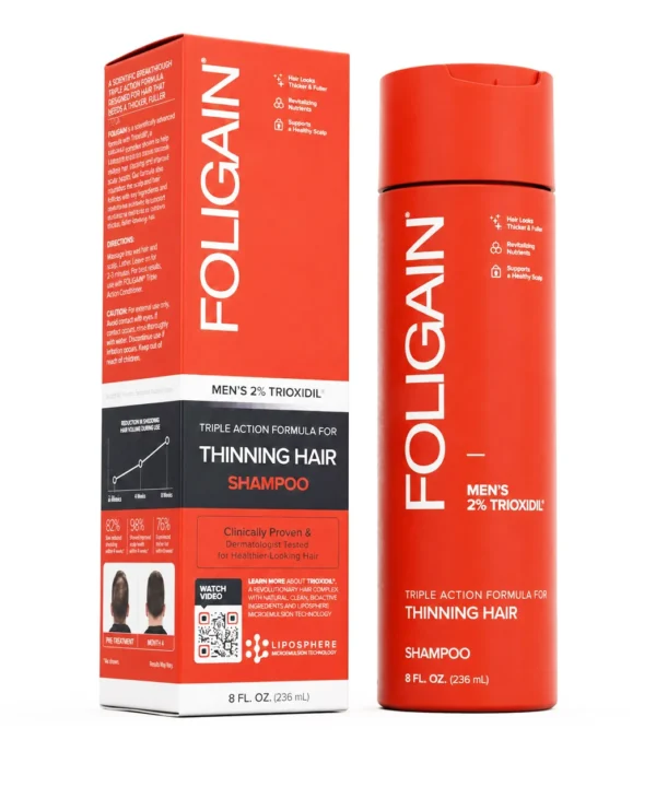FOLIGAIN® Triple Action Shampoo com 2%  de TRIOXIDIL®